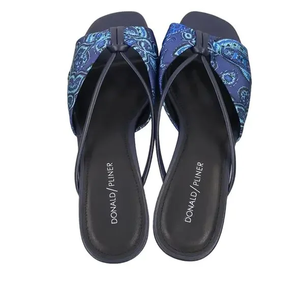 Donald J Pliner Andra Slide Wedge Sandal Classic Coastal - Picture 5 of 12